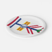 Flagge von Tampa, Teller von Florida (Schrägansicht)