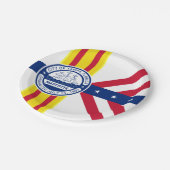 Flagge von Tampa, Teller von Florida (Schrägansicht)