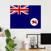Flagge von Tasmanien Poster (Heimbüro)