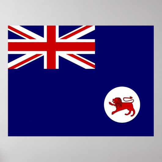 Flagge von Tasmanien Poster (Vorne)