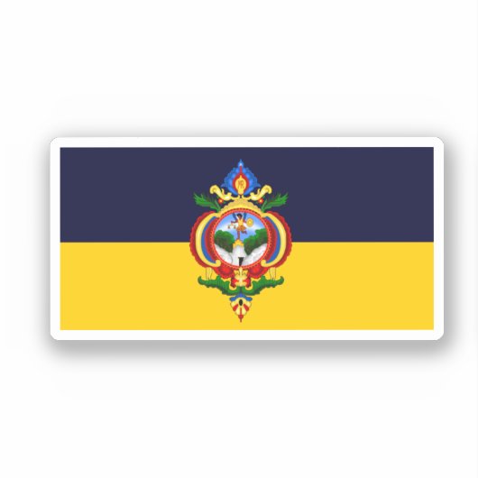 Flagge von Tegucigalpa, Honduras Aufkleber (Vorderseite)
