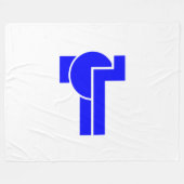 Flagge von Tempe (Arizona) Fleecedecke (Vorderseite (Horizontal))