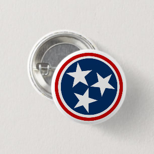 Flagge von Tennessee Button