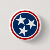 Flagge von Tennessee Button (Vorderseite)