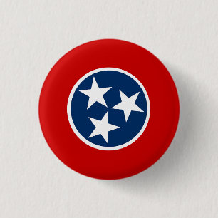 Flagge von Tennessee Button