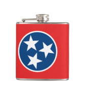 Flagge von Tennessee Flachmann (Vorderseite)