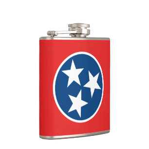 Flagge von Tennessee Flachmann