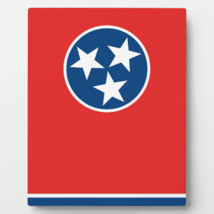 Flagge von Tennessee Fotoplatte