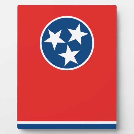 Flagge von Tennessee Fotoplatte (Vorderseite)