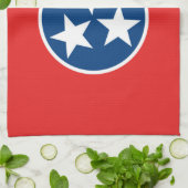 Flagge von Tennessee Geschirrtuch (Gefaltet)
