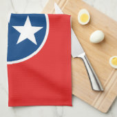 Flagge von Tennessee Geschirrtuch (Viertel Falte)