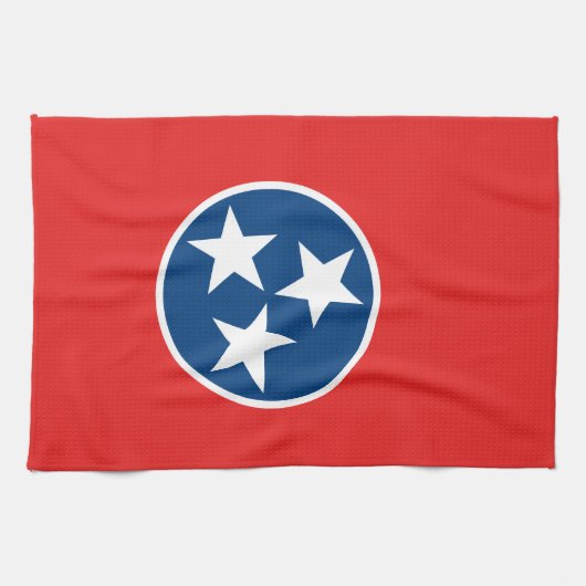 Flagge von Tennessee Geschirrtuch (Horizontal)
