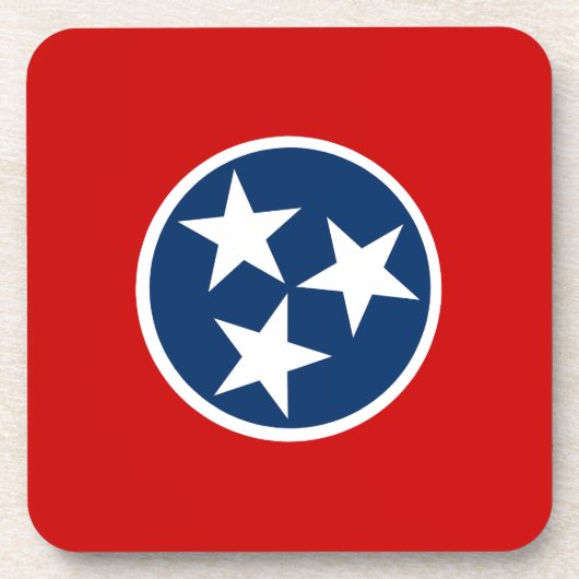 Flagge von Tennessee Getränkeuntersetzer (Vorderseite)