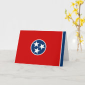 Flagge von Tennessee Karte (Gelbe Blume)