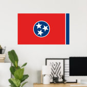 Flagge von Tennessee Poster (Heimbüro)