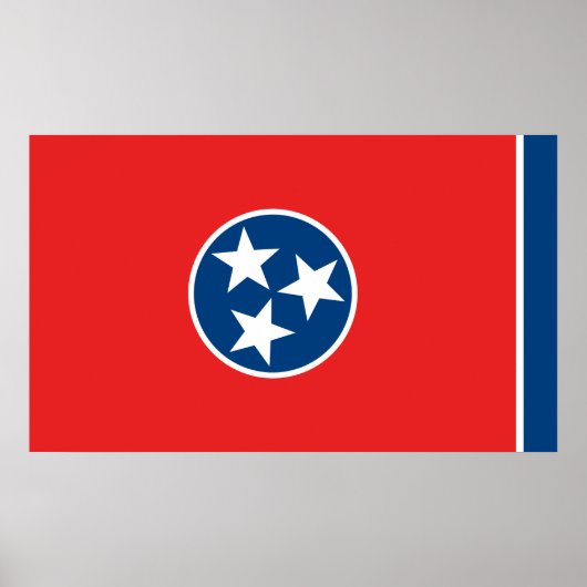 Flagge von Tennessee Poster (Vorne)