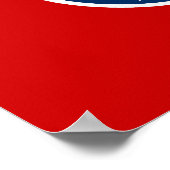 Flagge von Tennessee Poster (Ecke)