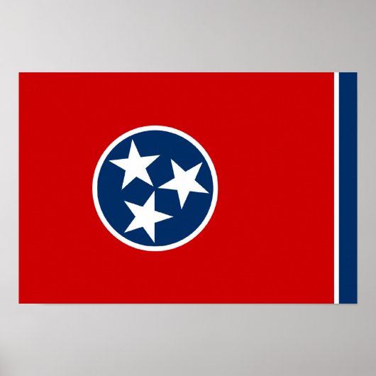 Flagge von Tennessee Poster (Vorne)