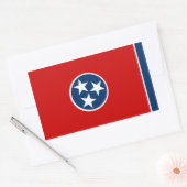 Flagge von Tennessee Rechteckiger Aufkleber (Umschlag)