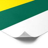Flagge von Terschelling Poster (Ecke)