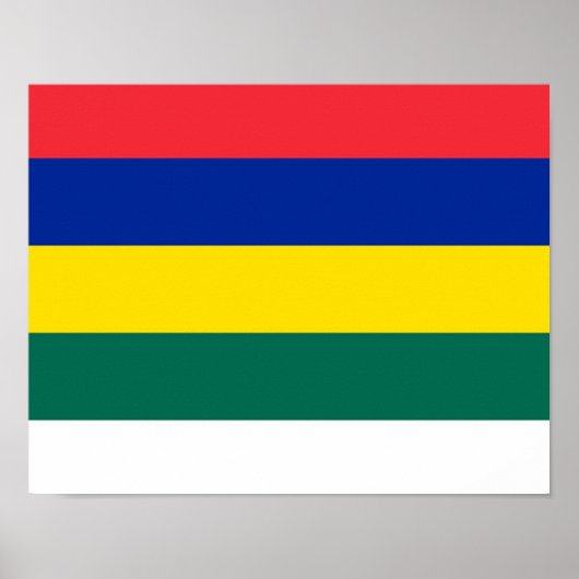 Flagge von Terschelling Poster (Vorne)