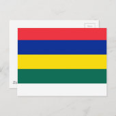 Flagge von Terschelling Postkarte (Vorne/Hinten)