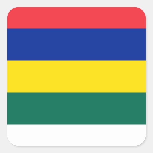 Flagge von Terschelling Quadratischer Aufkleber (Vorderseite)