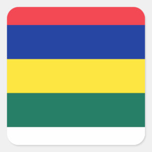 Flagge von Terschelling Quadratischer Aufkleber