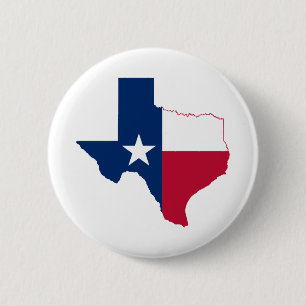 Flagge von Texas Button