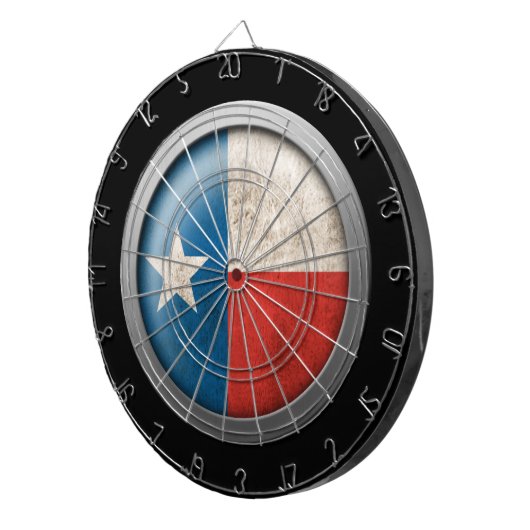 Flagge von Texas-Disc Dartscheibe (Vorderseite rechts)
