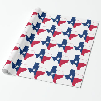 Flagge von Texas Geschenkpapier