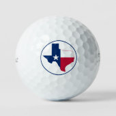 Flagge von Texas Golfball (Vorderseite)