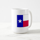 Flagge von Texas Kaffeetasse (VorderseiteRechts)