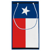 Flagge von Texas Kleine Geschenktüte (Rückseite)