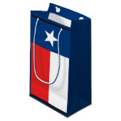 Flagge von Texas Kleine Geschenktüte (Vorderseite Schrägansicht)