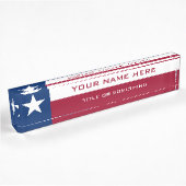 Flagge von Texas Namensplakette