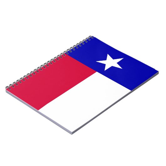 Flagge von Texas-Notizbuch Notizblock (Linke Seite)
