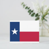 Flagge von Texas Postkarte (Stehend Vorderseite)