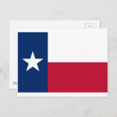 Flagge von Texas Postkarte (Vorne/Hinten)