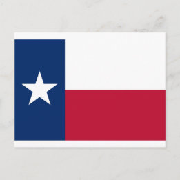 Flagge von Texas Postkarte