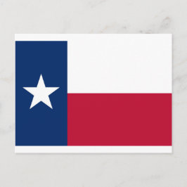Flagge von Texas Postkarte