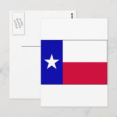 Flagge von Texas Postkarte (Vorne/Hinten)