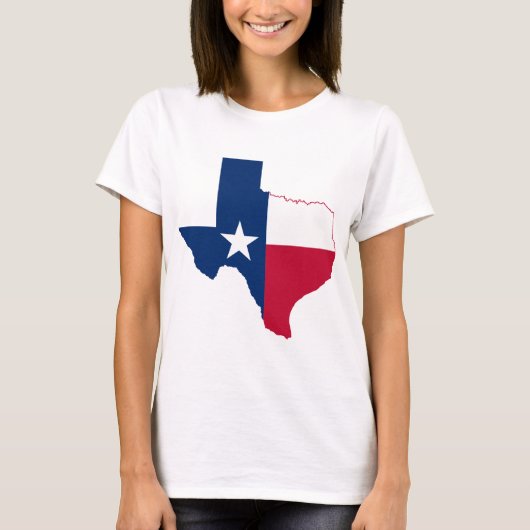 Flagge von Texas T-Shirt (Vorderseite)