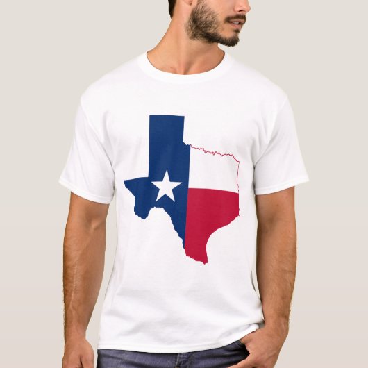 Flagge von Texas T-Shirt (Vorderseite)