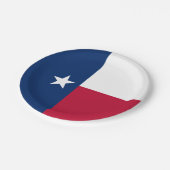 Flagge von Texas, Texanische Flagge Pappteller (Schrägansicht)