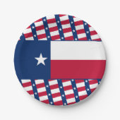 Flagge von Texas, Texanische Flagge Pappteller (Vorderseite)