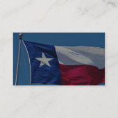 Flagge von Texas Visitenkarte (Rückseite)