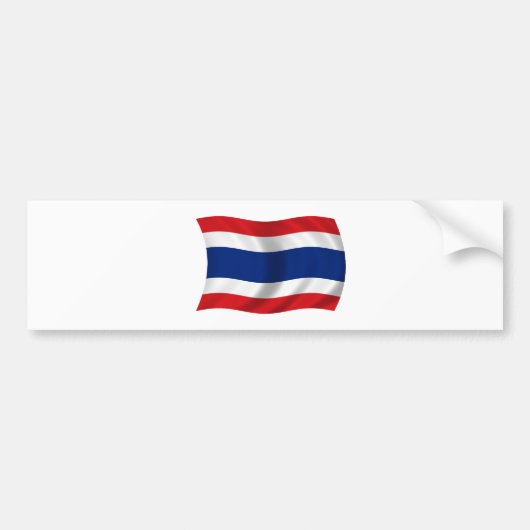 Flagge von Thailand Autoaufkleber (Vorne)