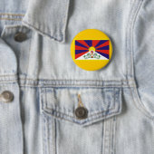 Flagge von Tibet Button (Beispiel)