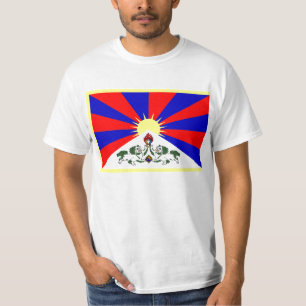 Flagge von Tibet-T-Shirt T-Shirt